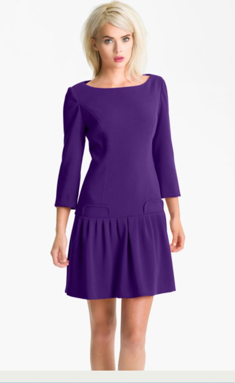Eliza J Drop Waist Dress - Purple - Size 16
NWT